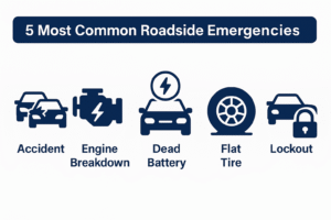 5 most common roadside emergencies