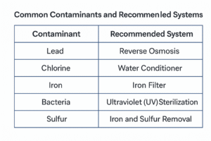 Common Contaminants and their Recommended Solution